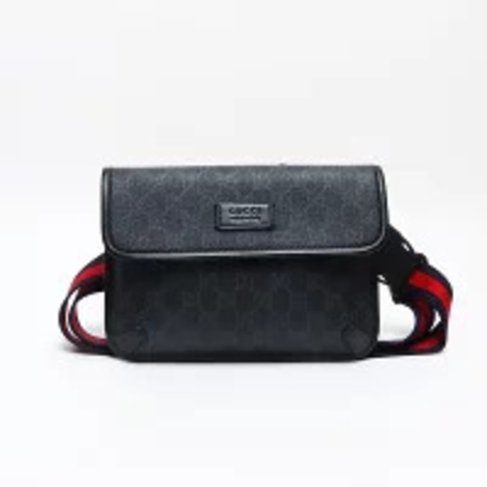 Gucci GG Supreme Body Bum Crossbody Belt Bag Shoulder Black - Picture 2 of 13